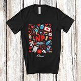 MacnyStore - Personalized Custom Name NP; Adorable Valentine's Day NP Nurse Tools; Hearts Nursing T-Shirt