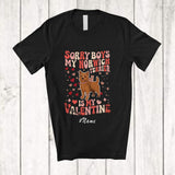 MacnyStore - Personalized Custom Name Sorry Norwich Terrier Is My Valentine; Lovely Hearts Girls Women Family T-Shirt