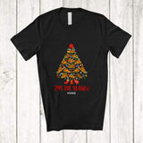 MacnyStore - Personalized Custom Name This The Season; Merry Christmas Lights Tree Pizza Food; Family T-Shirt