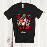 MacnyStore - Personalized Custom Name Call Me; Happy Valentine Goose Heart Sunglasses; Hunting Hunter Farmer T-Shirt