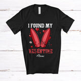 MacnyStore - Personalized Custom Name I Found My Valentine; Joyful Surfing Surfer Lover Hearts T-Shirt