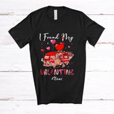 MacnyStore - Personalized Custom Name I Found My Valentine; Joyful Camping Lover Groovy Hearts T-Shirt