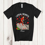 MacnyStore - Personalized Custom Name I Steal Hearts; Amazing Valentine Petanque Player Team; Single Lover T-Shirt