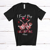 MacnyStore - Personalized Custom Name I Found My Valentine; Joyful Guitar Musical Instruments Player Groovy T-Shirt