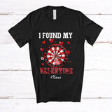 MacnyStore - Personalized Custom Name I Found My Valentine; Joyful Darting Sport Player Team Hearts T-Shirt