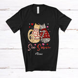 MacnyStore - Personalized Custom Name 6 7; Humorous Valentine's Day Six Seven Couple Cats Owner Lover T-Shirt