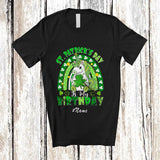 MacnyStore - Personalized Custom Name St. Patrick's Day Is My Birthday; Lovely Unicorn Rainbow Rainbow T-Shirt