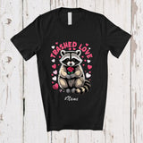 MacnyStore - Personalized Custom Name Trashed Love; Humorous Valentine's Day Raccoon Trash Animal Lover T-Shirt