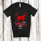 MacnyStore - Personalized Custom Name Happy Valentine's Day; Lovely Cat Heart Shape; Girls Women Group T-Shirt