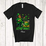 MacnyStore - Personalized Custom Name Irish Rock; Amusing St. Patrick's Day Leprechaun Playing Guitar Guitarist T-Shirt