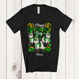 MacnyStore - Personalized Custom Name Happy St. Patrick's Day; Amusing Three Leprechaun Ragdoll Owner T-Shirt