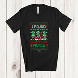 MacnyStore - Personalized Custom Name I Found The Pickle; Sarcastic Christmas Adult Sweater Three Pickles; Couple T-Shirt