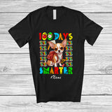MacnyStore - Personalized Custom Name 100 Days Smarter; Lovely 100th Day Of School Chihuahua Owner Lover T-Shirt