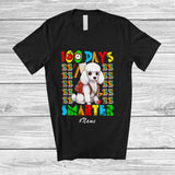 MacnyStore - Personalized Custom Name 100 Days Smarter; Lovely 100th Day Of School Poodle Owner Lover T-Shirt