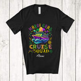 MacnyStore - Personalized Custom Name Mardi Gras Cruise Squad; Joyful Mardi Gras Beads Cruise Ship Lover T-Shirt