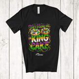 MacnyStore - Personalized Custom Name They Found Me In King Cake; Joyful Mardi Gras King Cake Beads Parade T-Shirt