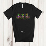 MacnyStore - Personalized Custom Name Three Alligators Sunglasses; Lovely Mardi Gras Beads Animal Lover T-Shirt