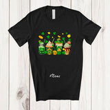 MacnyStore - Personalized Custom Name St. Patrick's Day Coffee Cups; Joyful Irish Shamrock Coffee Bartender T-Shirt