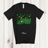MacnyStore - Personalized Custom Name Shamrock Truck Shape; Amazing St. Patrick's Day Irish Driver T-Shirt