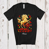 MacnyStore - Personalized Custom Name Tet 2026; Amusing Vietnamese Lunar New Year Horse Lover Family T-Shirt