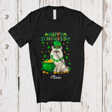 MacnyStore - Personalized Custom Name Happy St. Patrick's Day; Adorable Irish Shamrock Ragdoll Owner Lover T-Shirt