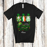 MacnyStore - Personalized Custom Name Happy St. Patrick's Day; Humorous Three Ireland Flag Guinea Pig T-Shirt