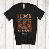 MacnyStore - Personalized Custom Name Black Principal Magic; Proud Black History Month Afro Women Melanin T-Shirt