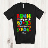 MacnyStore - Personalized Custom Name It's My 67+33 Days of School; 100th Days 6 7 Six Seven Student Teacher T-Shirt