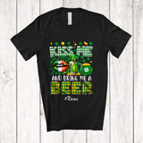 MacnyStore - Personalized Custom Name Kiss And Bring Me A Beer; Joyful St. Patrick's Day Irish Lips; Drinking T-Shirt