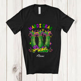MacnyStore - Personalized Custom Name Mardi Gras Pickle; Humorous Three Mardi Gras Pickles Beads Parades T-Shirt