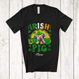 MacnyStore - Personalized Custom Name Irish Pig; Amazing St. Patrick's Day Girls Rainbow; Lucky Shamrock Farmer T-Shirt