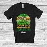 MacnyStore - Personalized Custom Name Retro Full Shenanigans; Joyful St. Patrick's Day Three Husky Truck T-Shirt
