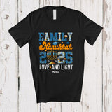 MacnyStore - Personalized Custom Name Family Hanukkah 2025; Joyful Chanukah Friend Family Party Group T-Shirt