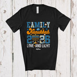 MacnyStore - Personalized Custom Name Family Hanukkah 2026; Joyful Chanukah Friend Family Party Group T-Shirt