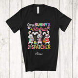 MacnyStore - Personalized Custom Name Every Bunny's Favorite Dispatcher; Joyful Easter Eggs Three Bunnies T-Shirt