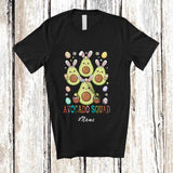 MacnyStore - Personalized Custom Name Avocado Squad; Adorable Easter Bunny AvocadoHunting Eggs Vegan T-Shirt