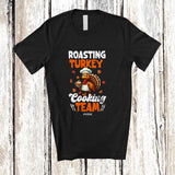 MacnyStore - Personalized Custom Name Roasting Turkey Cooking Team; Lovely Thanksgiving Pie; Lunch Lady Chef T-Shirt