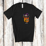 MacnyStore - Personalized Custom Name Sproodle Witch In Pocket; Scary Halloween Pumpkin; Family T-Shirt
