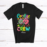 MacnyStore - Personalized Custom Name Cardiac Crew; Lovely Easter Day Eggs Heart Bunny; Cardiology Nurse Group T-Shirt