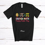 MacnyStore - Personalized Custom Name Easter Math; Happy Easter Day Eggs Pi Day Math Students Teacher T-Shirt