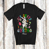 MacnyStore - Personalized Custom Name Six Seven Bruh; Amazing Easter Bunny Hunting Eggs 6 7; Boys Girls Family T-Shirt