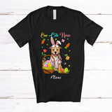 MacnyStore - Personalized Custom Name One Cute Nurse; Lovely Easter Bunny Pit Bull Owner; Eggs Hunting T-Shirt