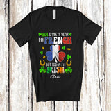 MacnyStore - Personalized Custom Name 364 Days French Today Irish; Amazing St. Patrick's Day Flag Shamrock T-Shirt