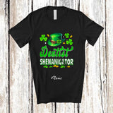 MacnyStore - Personalized Custom Name Dentist Shenanigator; Joyful St. Patrick's Day Irish Shamrock Shenanigans T-Shirt