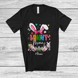 MacnyStore - Personalized Custom Name Bunny Mommy; Adorable Easter Day Bunny Eggs Hunting Matching Family T-Shirt