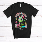 MacnyStore - Personalized Custom Name Kindergarten Crew; Joyful Easter Egg Bunny Dabbing Students Teacher T-Shirt