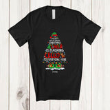 MacnyStore - Personalized Custom Name Spread Christmas Cheer Is Teaching Cello; Joyful Teacher Musician T-Shirt