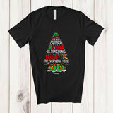 MacnyStore - Personalized Custom Name Spread Christmas Cheer Is Teaching Trumpet; Joyful Teacher Musician T-Shirt