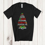 MacnyStore - Personalized Custom Name Spread Christmas Cheer Is Teaching Xylophone; Joyful Teacher Musician T-Shirt