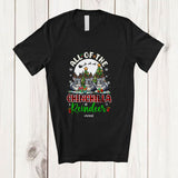 MacnyStore - Personalized Custom Name All Of The Chinchilla Reindeer; Amazing Christmas Moon Plaid Animal T-Shirt